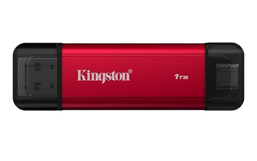 Kingston SSD Portable à Double connecteu 1To Dual USB-A/C Jusqu’à 1 050 Mo/s en Lecture USB 3.2 Gen 2 - SPSD/1TB