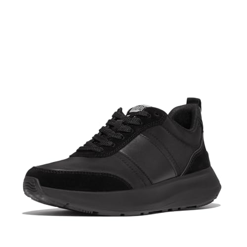 Chaussures Fitflop F-Mode Flow en cuir noir de qualité supérieure au design épuré