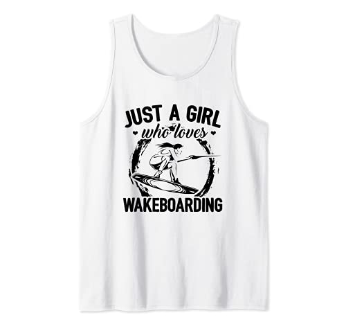 Wakeboard Sólo una chica a la que le gusta el Wakeboard Depo Camiseta sin Mangas