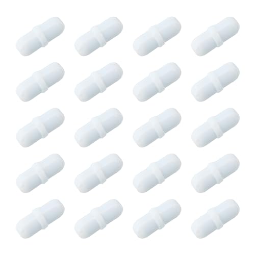 Tiges d'agitation magnétiques en PTFE blanc pour mélanges de solutions de 20 mm