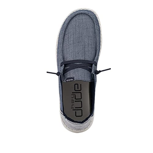 Image of HEYDUDE Women's Wendy Washed Canvas | Women's Shoes | Women's Lace Up Loafers | Comfortable & Light-Weight
