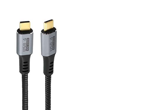 USB 4 Cable 240W for Thunderbolt 4 40Gbps Cable with 8K@60Hz 5K@60Hz or Dual 4K Video USB-C compatible with Thunderbolt 3/4, Dell, iPad Air 4, iPad Pro 2020, Pixel, Hub, Docking, and More 0.3M image 5