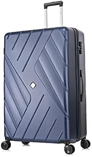 ATX Luggage Extra Large Suitcase Expandable Durable ABS Hard Shell Suitcase with 4 Wheels and Built-in 3 Digit Combination Lock (Navy, 32 Inches,173 Litre)