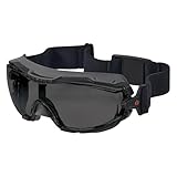 Ergodyne Skullerz Arkyn Protective Dust Safety Goggle, Non-Vented, Anti Fog, Scratch Resistant​, Adjustable Elastic Strap