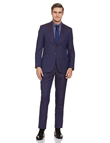Image of Raymond Wool Men's Full Sleeve Contemporary FIT Dark Violet Formal Suit