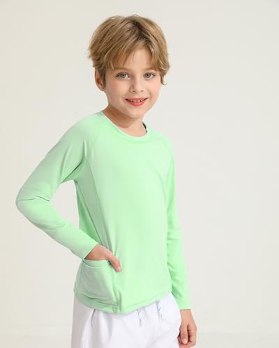 Boys Rash Guard Shirts UPF 50+ Long Sleeve Girls UV Sun Protection Athletic Rash Guard Rashguard Swim Shirt2