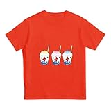 子供 Tシャツ キッズ 3種類のかき氷 夏 半袖 ティーシャツ 男の子 女の子 綿100％ 赤ちゃん服 子供服 速乾 通気性 柔らかい 部屋着 100-150cm 創意デザイン