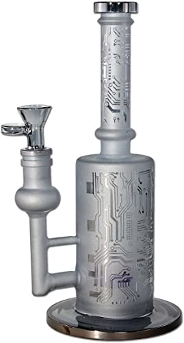 Glasbong Perkolatorbong aus Glas PCB sandgestrahlt Wasserpfeife 148 mm/Ø 65/51mm / Normschliff: NS 14 (14,5mm… – Bild 3