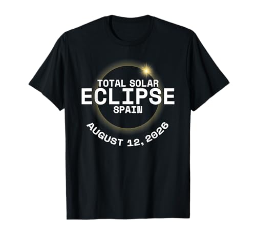 Total Solar Eclipse Spain 12th August 2026 Totality T-Shirt
