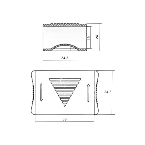 cyclingcolors 10x Schieber zur Härteverstellung von Lattenrosten mit Federholzleisten der Stärke 8mm & Breite 38mm Lattenrostes Braun – Bild 5