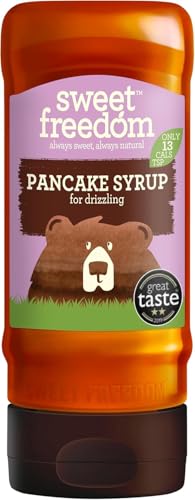 Sweet Freedom Pancake Syrup 350 g Vegan Drizzle for Coffee and Pancakes Naturally Sweetened with Fruits Only 13 Kcal Per Teaspoon (Pack of 1)