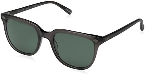 Raen Arlo Polarized Wayfarer Sunglasses, Matte Grey Crystal, 53 mm