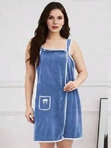 Image of MORADO� Microfiber Bathing Wearable Magic Towel /Bath Towel /Beach and Spa Bathrobe /Bathroom Towel Dress with Straps for Girls & Women 300 GSM