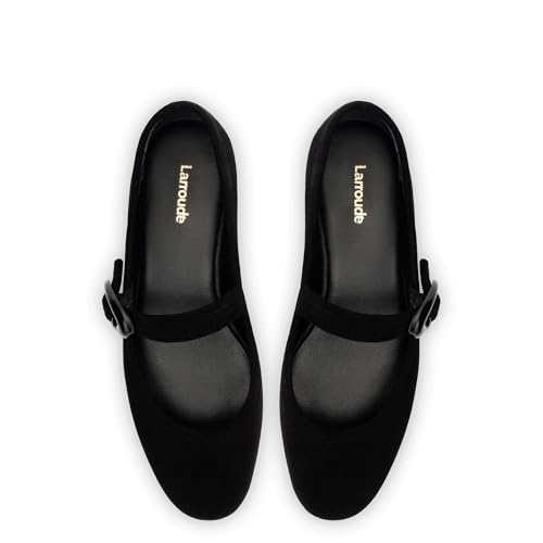 Verona Ballet Flat In Black Suede3