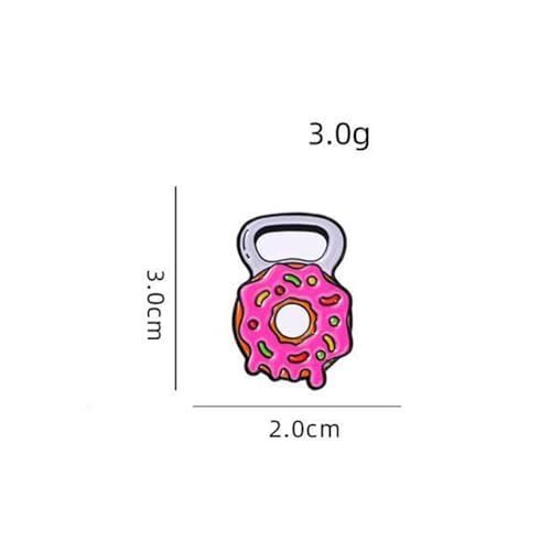 Donut Dumbbells Brooch Rocket Ship Badge Fan Cosplay Jewelry Video Game Peripheral Gifts Drip Oil Painted Enamel Pins Suitable for Hats Jackets Canvas Bags2