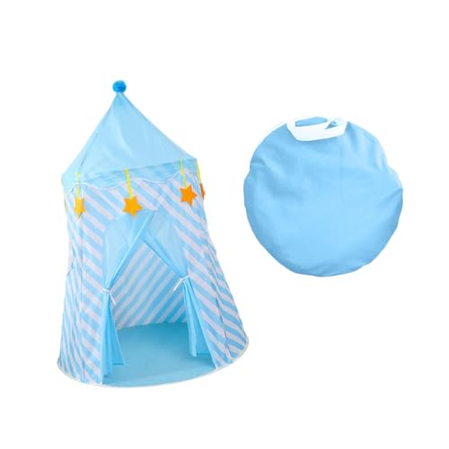 Colcolo Tienda de Juegos para niños, Castillo de Juguete para niños, casa de Juegos con Bolsa de Almacenamiento, Tipi portátil, casa de Juegos para barbacoas, Azul