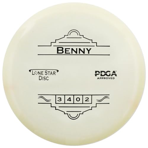 Discraft Lone Star Glow Bravo Benny Putter Golf Disc, 170-176g