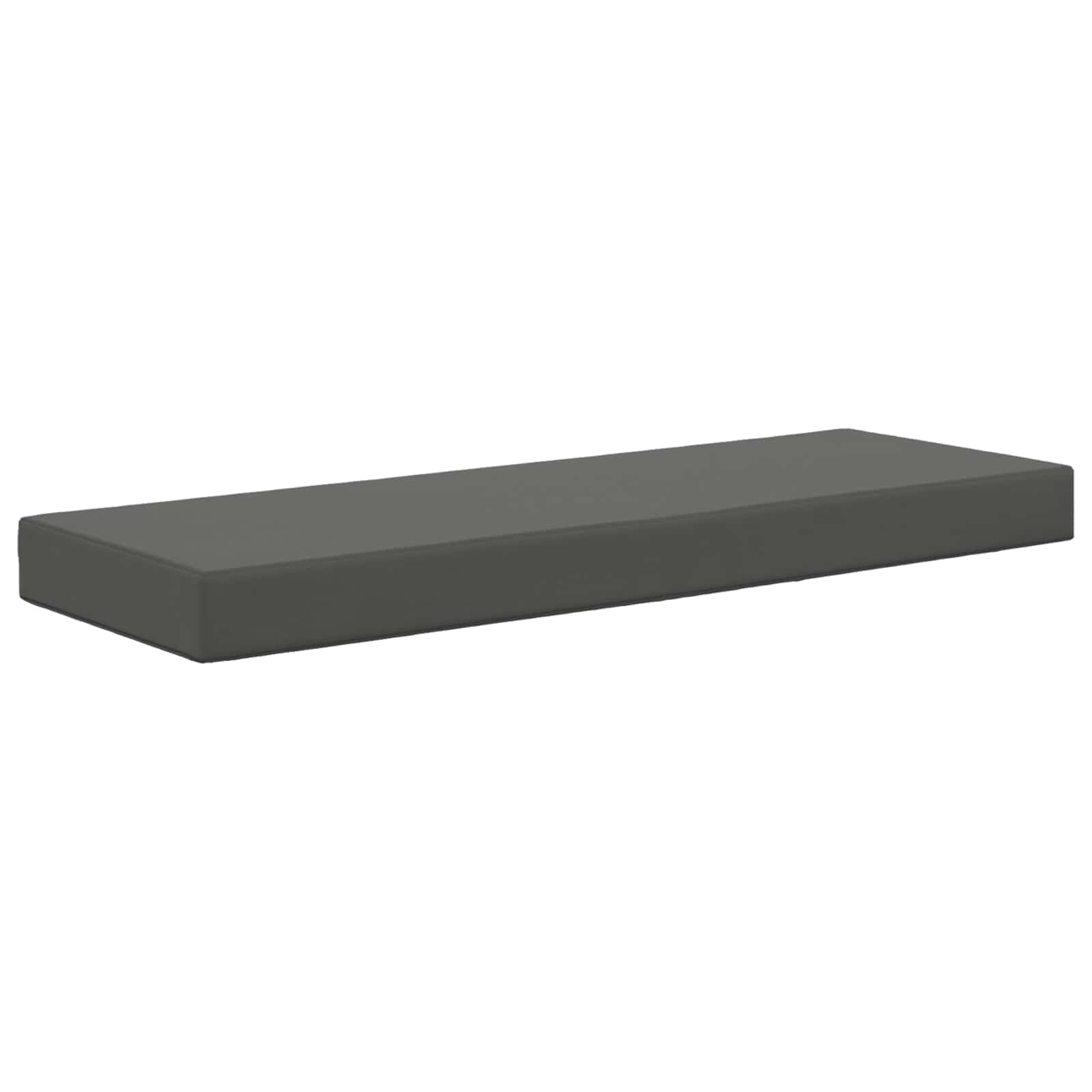 Coussin d'assise pour extérieur en polyester anthracite matelassé haut de gamme
