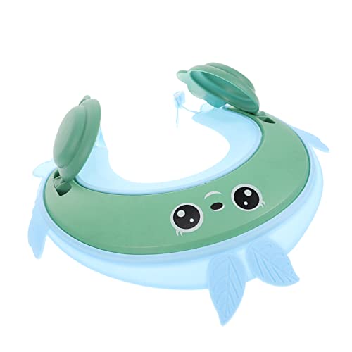 NOLITOY シャンプーキャップ シャワーキャップシールド 再利用可能なシャワーキャップ 髪用シャワーキャップ ワイプ ヘア プロテクター ビーニー Sky-blue プラスチック