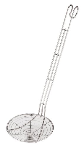 Paderno World Cuisine 9-1/2-Inch Stainless-Steel Wire Skimmer
