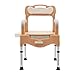 Bedside Commodes Chair, 551.16Lbs Capacity Bedside Toilet Portable Adult Potty Toilet Chair Height Adjustable Commode Toilet Heavy Duty Commodes w/Night Light for Home Use Nursing Centers