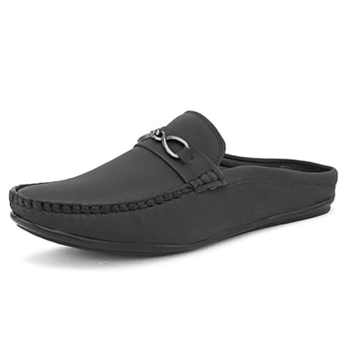 Image of SIR CORBETT Leather Back Open Loafers Shoes for Men (Size 6 to 13)