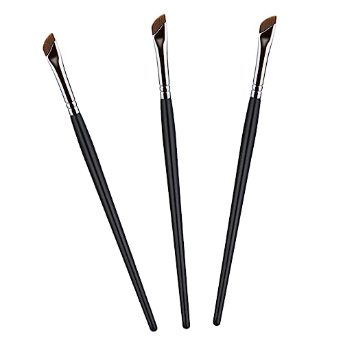 Beavorty Angled Eyeliner Brush Concealer Brush Set Brow Tools 3pcs Makeup Applicators