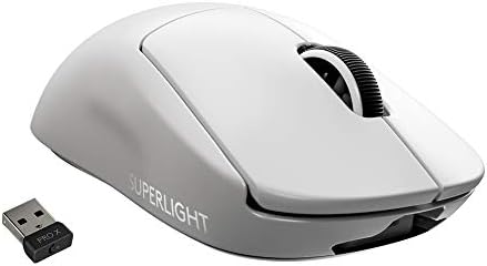 （17:30時点） Logicool G PRO X SUPERLIGHT ワイヤレス ゲーミングマウス G-PPD-003WL-WH 軽量 63g未満 LIGHTSPEED HERO 25Kセンサー POWERPLAY 無線 充電 対応 ゲーミング マウス ホワイト PC windows 国内正規品