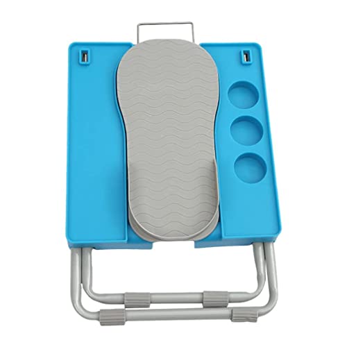 MBUYS MALL Pedicure Stool Chair with Footrest, Adjustable Leg Rest Foot Care,Tattoo Manicure Nail Footrest Mehdi Stool with LED Magnifier, Drying Fan, Built-In Drawer for Easy at-Home Pedicures