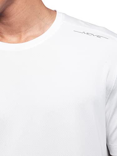 Image of Jockey MV37 Men Recycled Microfiber Elastane Stretch Fabric Round Neck Half Sleeve Breathable Mesh Active Wear T-Shirt