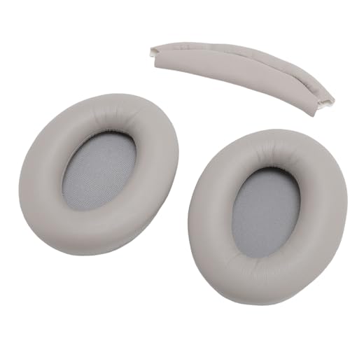 Coussinets pour WH 1000XM3 Tosuny en cuir protéiné avec mousse à mémoire et bandeau marron