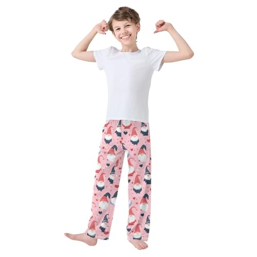 Pajama Bottoms, Pajamas Pant Pink Gnomes Lounge Wear Casual Cartoon Sleep Long Pants Soft Pjs Sleepwear2