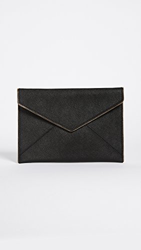 Rebecca Minkoff Womens Leo Clutch, Black, One Size Us #TOP1