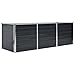 vidaXL Hochbeet Pflanzkübel Blumenkasten Garten Pflanzkasten Terrassen Gemüsebeet Gartenbeet Pflanzbeet Anthrazit 240x80x77cm Verzinkter Stahl