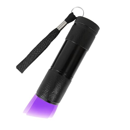 Linterna Led Ultravioleta UV Flashlight 9 LED Ultravioleta Desinfección Manchas de Orina de Mascotas Luz Negra 395nm Luz Ultravioleta - Luz Negra Ultravioleta - Linterna Luz Ultravioleta
