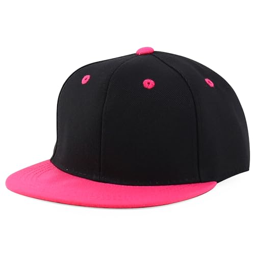 Image of Infant to Youth Plain Structured Flatbill Snapback Cap