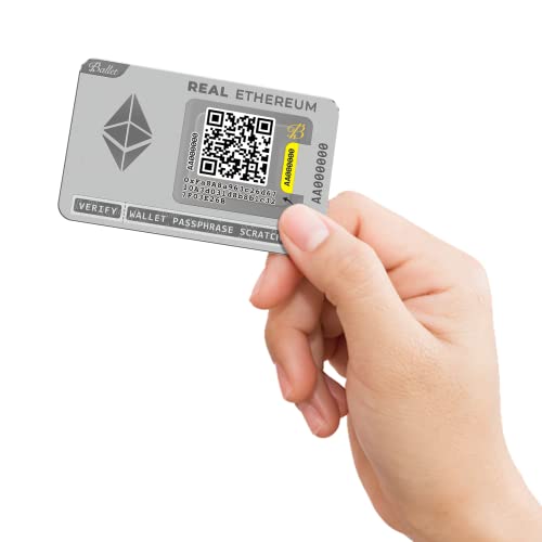 Ballet REAL Ethereum - The Easiest Cryptocurrency Cold Storage Card - Crypto Hardware Wallet, Safeguarding Your Digital Assets (Single)