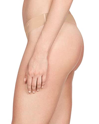 Image of Under Armour 3-pack Pure Stretch No Show Thong Underwear, All-day Comfort Fit & Ultra-soft