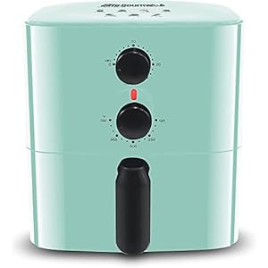 Elite Gourmet EAF-3218BL Personal 1.1Qt Compact Space Saving Electric Hot Air Fryer Oil-Less Healthy Cooker, Timer & Temperature Controls