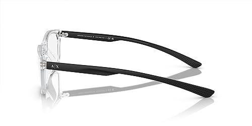 Image of Armani Exchange mens Ax3108u Universal Fit Square Prescription Eyewear Frames