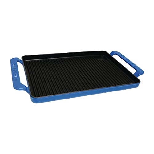 Chasseur Rectangular Grill Pan, 42 x 24 cm, Sky Blue