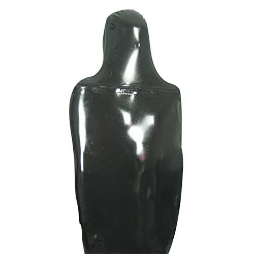 Chest Entry Black Latex Sleeping Bag Chest Zipper Tight Body Bag Rubber Sleep Sack Open Nose Holes3