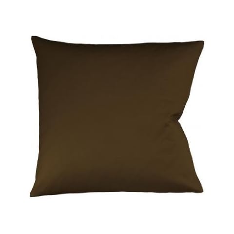 Fleuresse Colours pillow case, made from Mako satin, 100% Cotton, brown, 40 x 15 cm Cover
