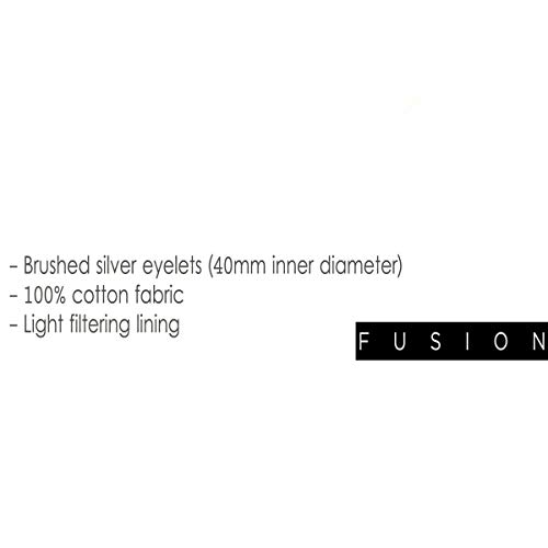 Fusion Whitworth Stripe Eyelet Lined Curtains, Blue, 90 x 72 Inch, W229cm (90) x D183cm (72)