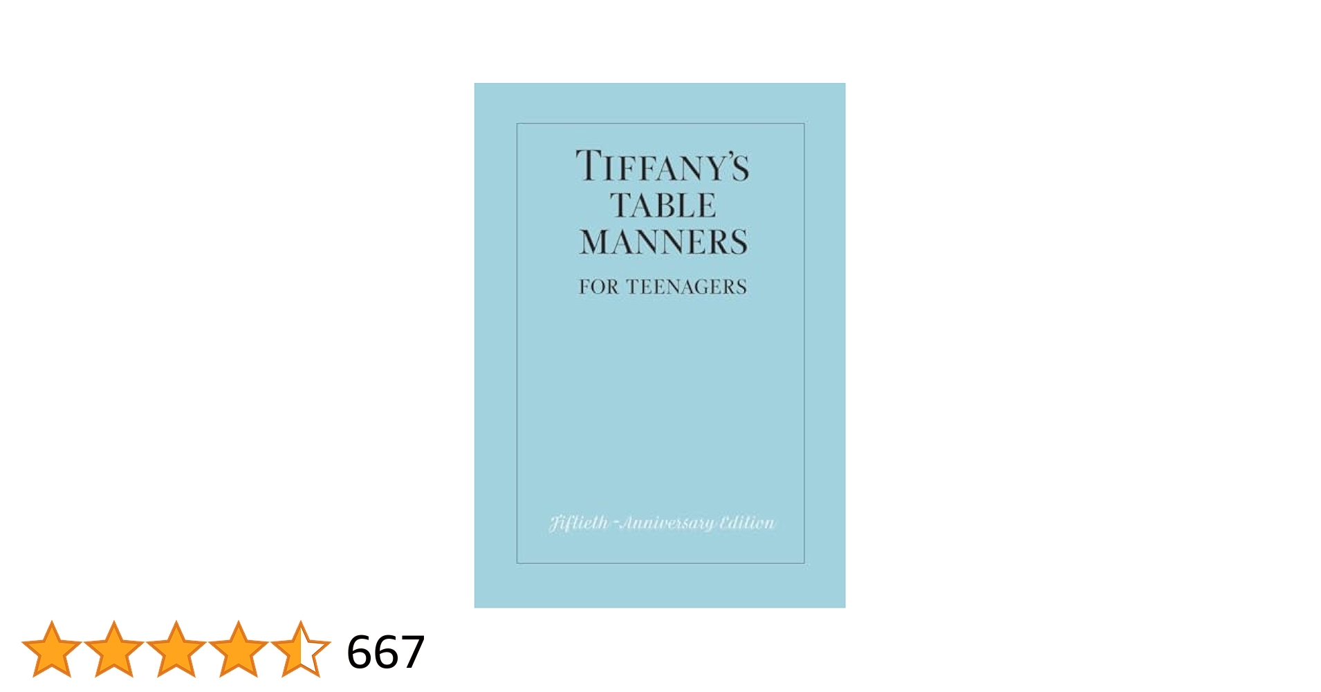 Amazon | Tiffany's Table Manners for Teenagers | Hoving