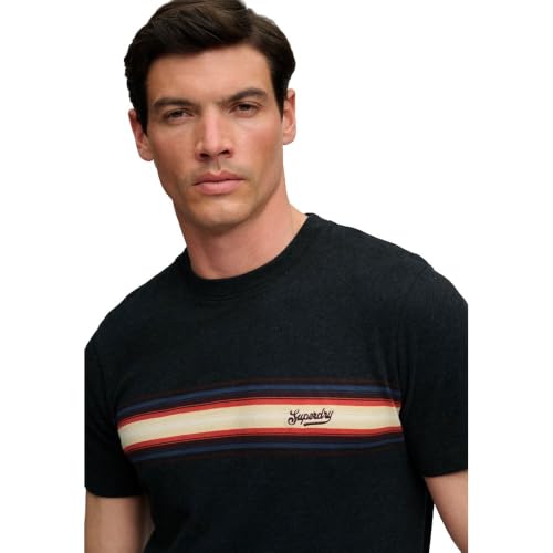 Superdry Outdoor Stripe Logo Relaxed Short Sleeve T-Shirt M