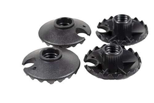 Yukon Charlie's Trekking Pole Accessory, Rounded Rubber Tip, Includes 2 Tips Black