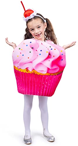 Dress Up America Costume de petit gâteau pour enfants - Costume de cupcake rose sucré-sucré -m / l