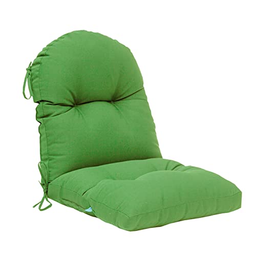 Image of QILLOWAY Tufted Outdoor Chair Cushion Set of 4, Waterproof 43x20x4 Inch Non Slip Replacement Pad for Wicker Lounge Patio Furniture, Green
