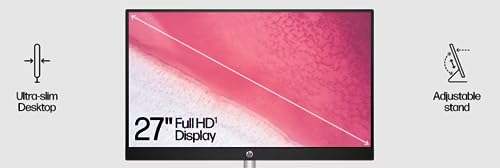 Image of HP 27 All-in-One Desktop 1TB SSD 64GB RAM (Intel 13th Generation Core i7 Processor with 10 cores - Turbo Boost to 5.0GHz, 1 TB SSD, 64 GB RAM, 27-inch FullHD, Win 11) PC Computer Essential Pavilion